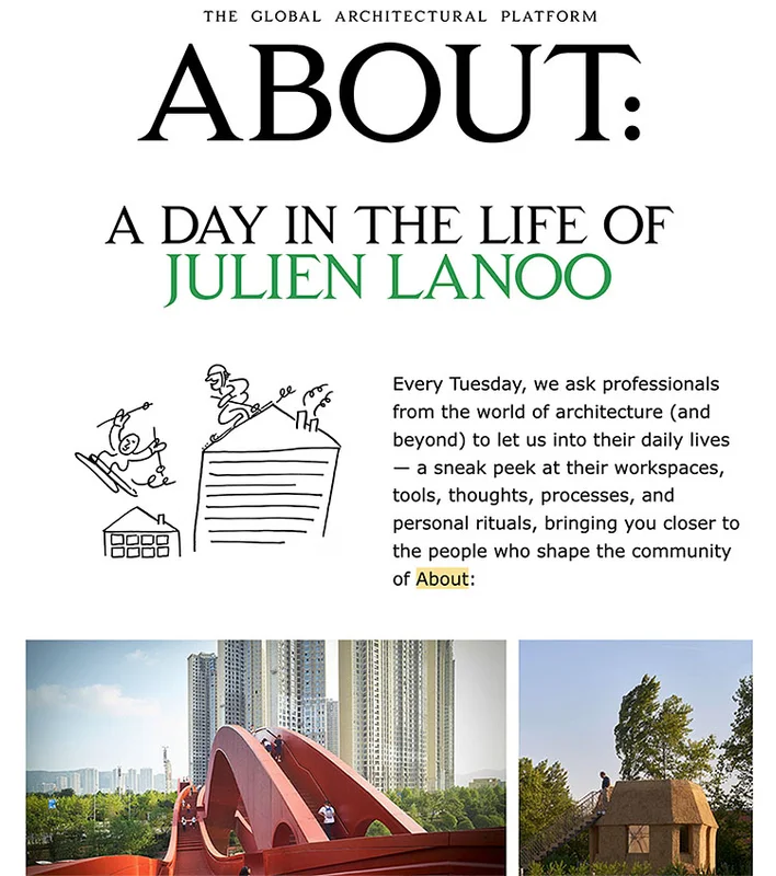 ABOUT: Day in the life of Julien Lanoo - additional image