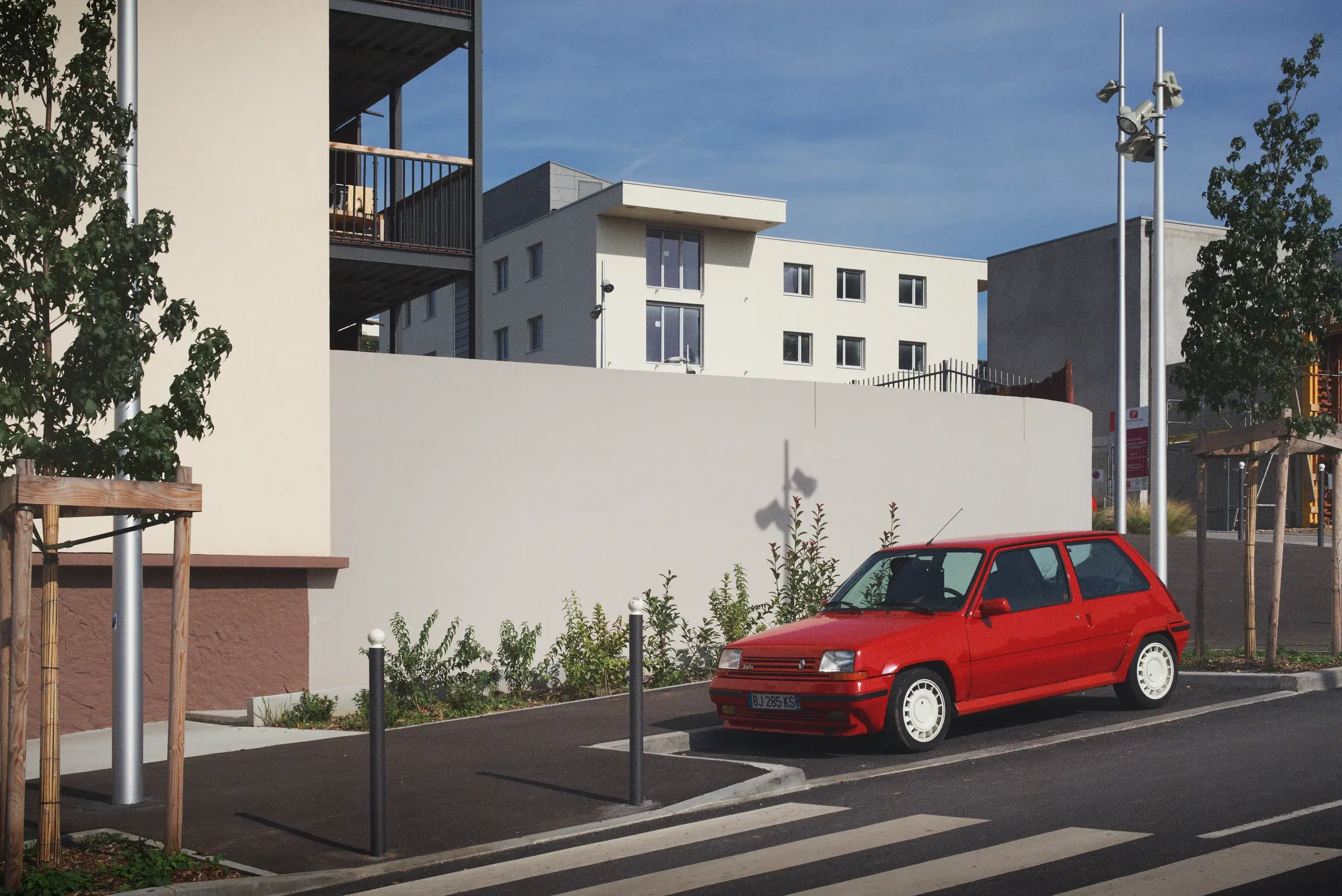 Social-housing renewal in France with renovated buildings and public space, Photography Julien Lanoo