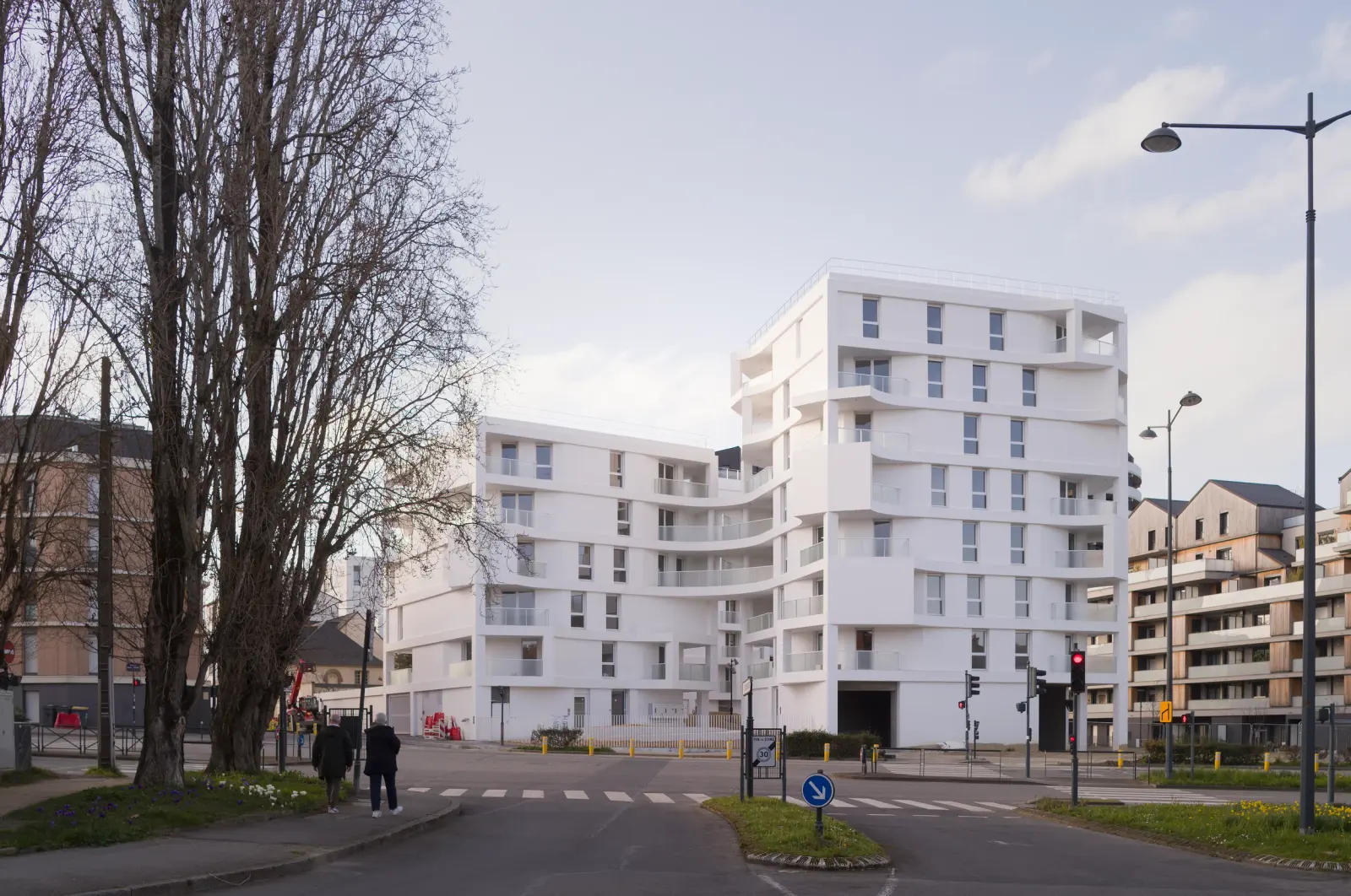 Allure residential building detail in Rennes, France, designed by TITAN, with Photography Julien Lanoo