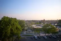 Banc Vert School and Community Centre in Dunkirk with landscaped courtyard and timber façades, TANK Architectes