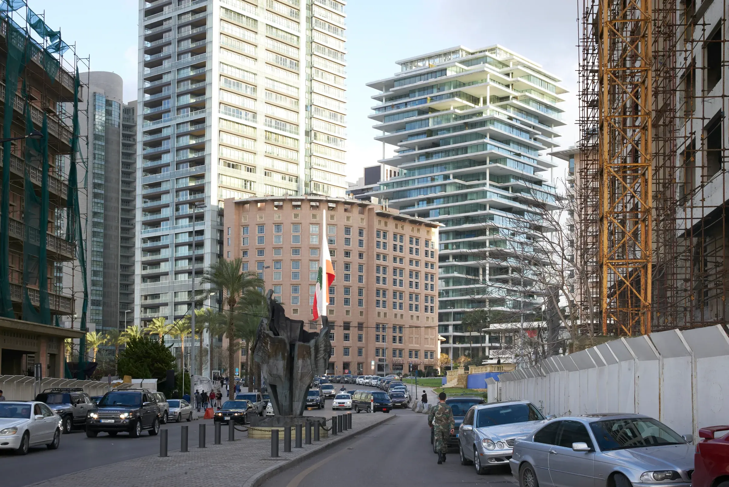Beirut Terraces by Herzog & de Meuron in Beirut, Lebanon, with layered terraces and planted balconies, Photography Julien Lanoo