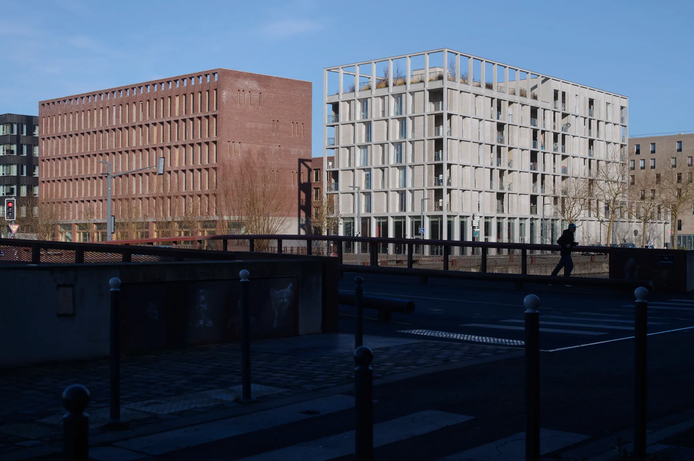Hannah Arendt House by Coldefy in Lille, France, set beside the urban park and the Deûle, Photography Julien Lanoo