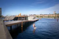 Kalvebod Waves waterfront public space in Copenhagen, Denmark, designed by Julien De Smedt Architects, Photography Julien Lanoo