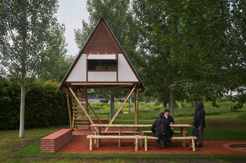 Khudi Bari by Marina Tabassum at the Vitra Campus in Weil am Rhein, Germany, Photography Julien Lanoo