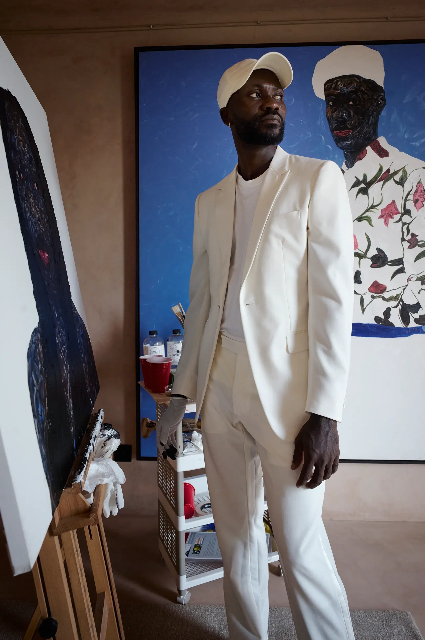Portrait of Amoako Boafo in Accra, Ghana, Photography Julien Lanoo