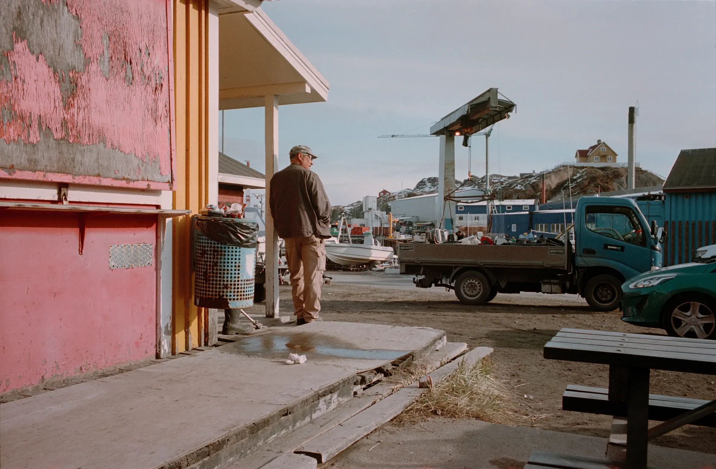 Sarfannguit settlement in Greenland near the fjord, Photography Julien Lanoo