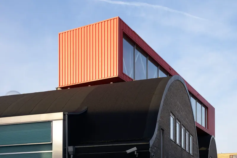 Sjakket Youth Centre in Copenhagen, showing a youth-oriented interior within the converted factory
