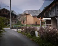 Solar Villa in Morzine, France, showing the renovated Alpine farmhouse exterior