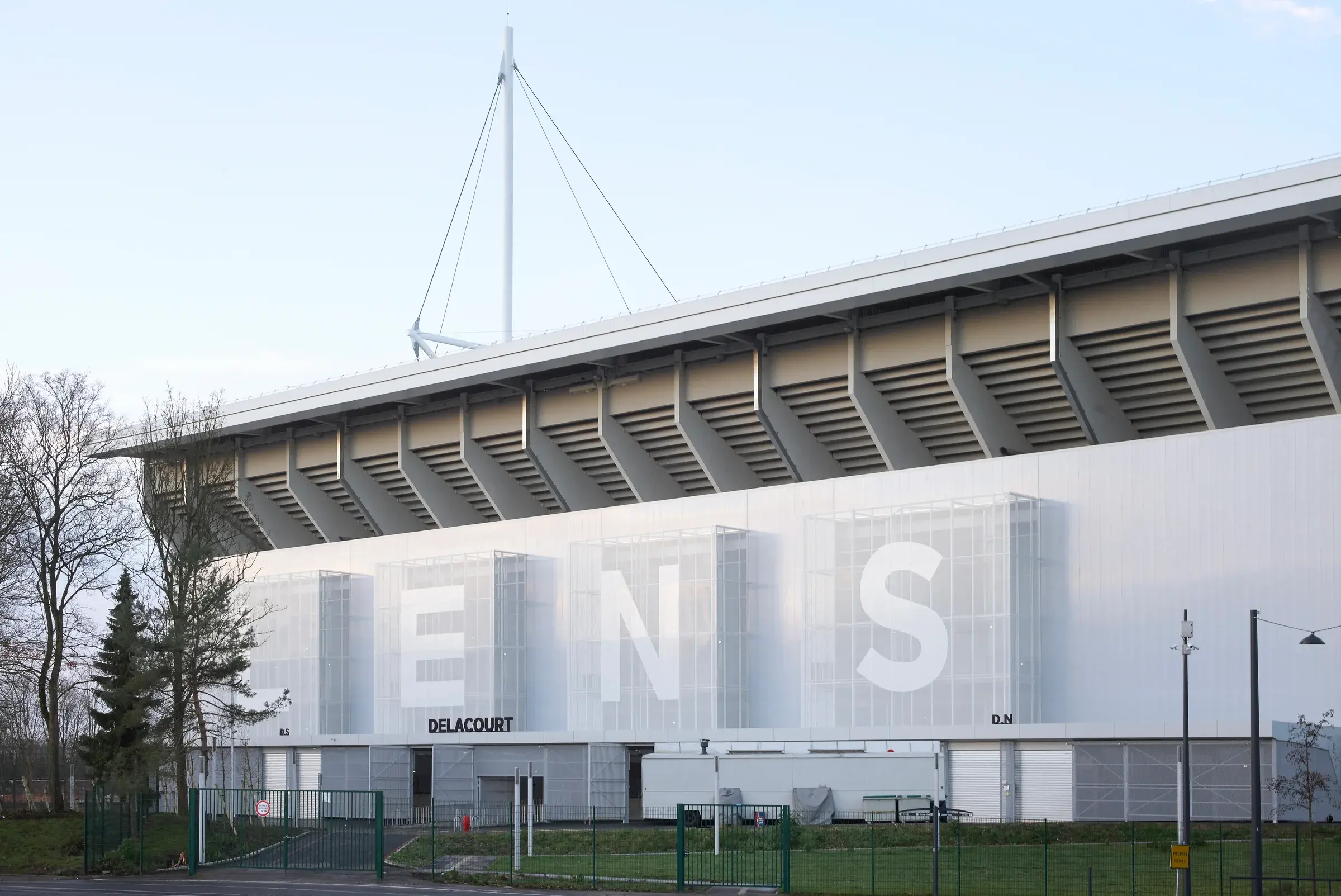 Stade Bollaert-Delelis interior in Lens, France, showing the renewed sports venue.