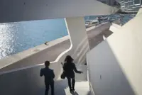 Stazione Marittima di Salerno by Zaha Hadid Architects on the harbour waterfront in Salerno, Italy, Photography Julien Lanoo
