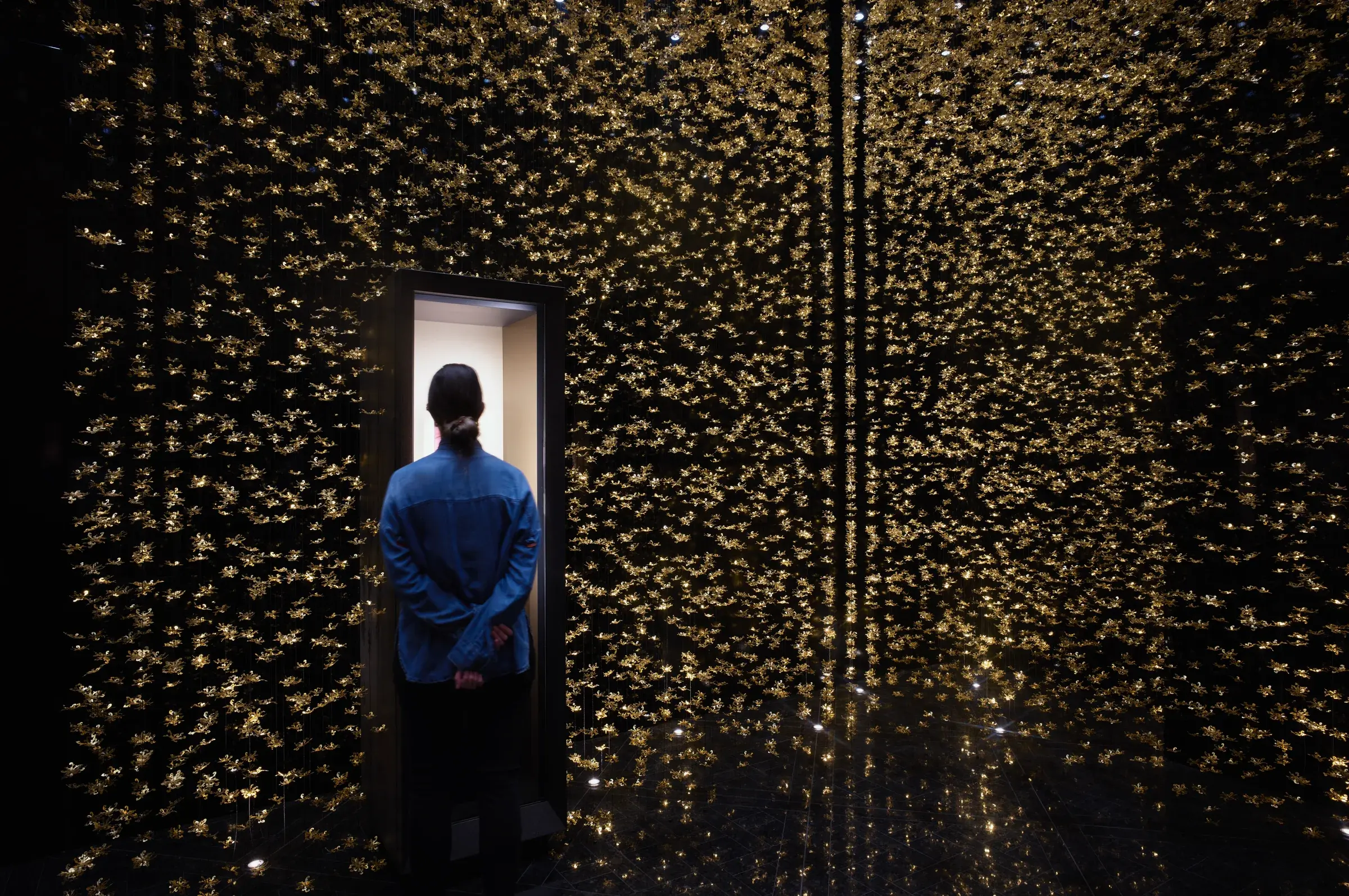Interior view of The Al Thani Collection at the Hôtel de la Marine in Paris, designed by Tsuyoshi Tane, Photography Julien Lanoo