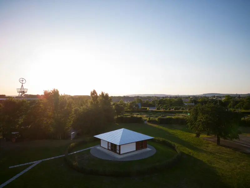 Umbrella House by Kazuo Shinohara at the Vitra Campus in Weil am Rhein, Germany, Photography Julien Lanoo