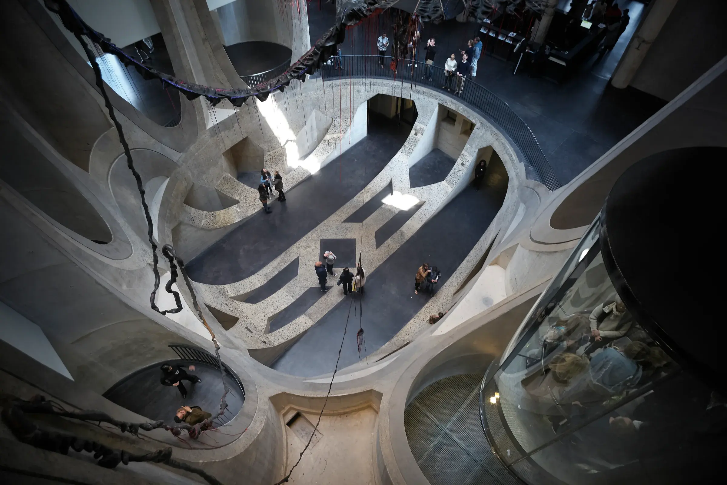 Heatherwick Studio’s Zeitz MOCAA in Cape Town with carved concrete forms and a dramatic interior atrium, Photography Julien Lanoo